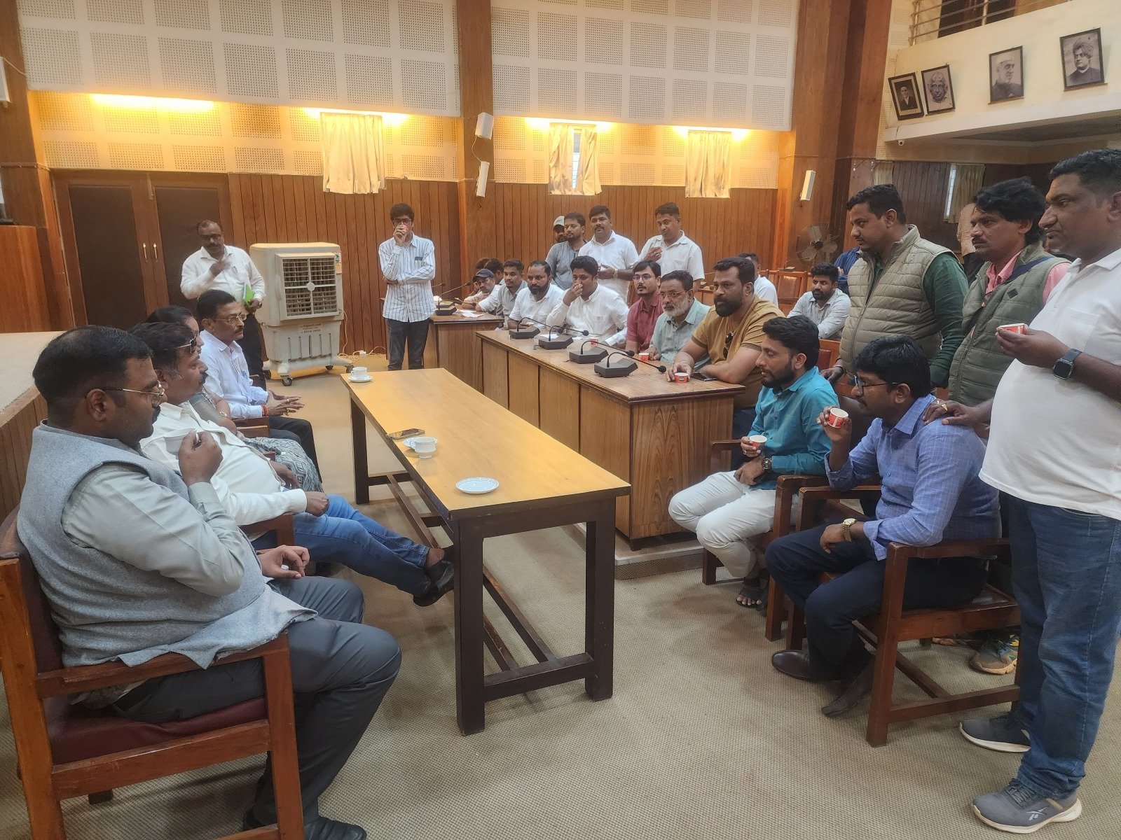 ಪ್ರತಿಭಟನೆ ನಂತರ ಪತ್ರಕರ್ತರ ಬೇಡಿಕೆಗೆ  ಪಾಲಿಕೆಯಿಂದ ಪರಿಹಾರ 